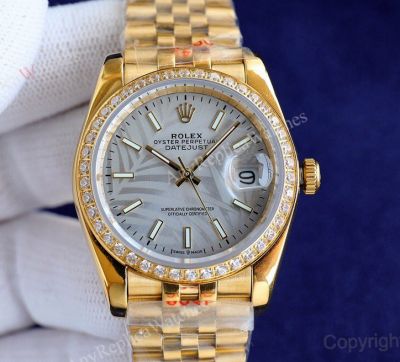 Swiss Quality Rolex Datejust 36mm Diamond Bezel  Two Tone Gold 8215 Movement